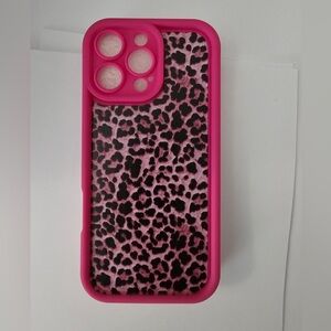 Pink Leopard Print 16 PRO MAX Phone Case